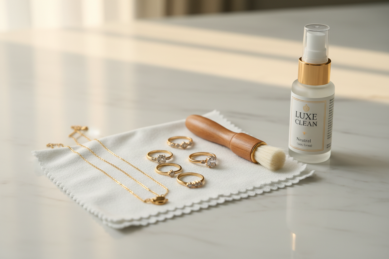 輝きを永く保つ、ゴールドジュエリーの簡単お手入れ・保管方法